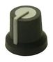 KNOB, D SHAFT, 6MM, POLYPROPYLENE, GRAY MP-CL170825FR