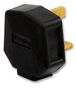 PLUG, AC POWER, 13A, 230V, UK, BLACK PF133BLK