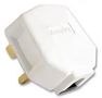 PLUG, 13A, RUBBER, WHITE PF133WHI