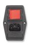 INLET, IEC, DP, RED, ILLUMINATED BVB01/Z0000/11