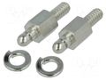 Spring lock set for D-Sub; cable-panel CONEC 16-002190