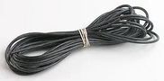 WIRE, SILICON, BLACK, 0.50MM, 25M 61.7605-21