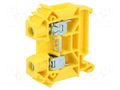 Splice terminal: rail; 57A; 1kV; screw terminal; yellow; polyamide POKÓJ ZUG-10-YE