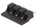 Screw bridge; black; ways: 4 POKÓJ ZKN-6-4-BK