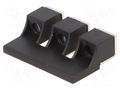 Screw bridge; black; ways: 3 POKÓJ ZKN-10-3-BK