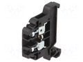 Splice terminal: rail; 24A; 690V; screw terminal; black; polyamide POKÓJ ZG-G2.5-BK
