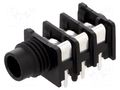 Connector: Jack 6,3mm; socket; female; ways: 3; angled 90°; THT NEUTRIK NTR-NRJ6HH