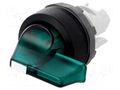 Switch: rotary; 22mm; Stabl.pos: 2; green; MLB-1; IP66; prominent ABB M3SS8-11G