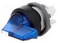 Switch: rotary; 22mm; Stabl.pos: 3; blue; MLB-1; IP66; prominent ABB M3SS4-11L