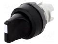 Switch: rotary; 22mm; Stabl.pos: 3; black; none; IP66; prominent ABB M3SS1-10B