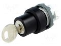 Switch: rotary with key; 22mm; Stabl.pos: 2; black; none; IP66 ABB M2SSK1-102