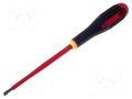 Screwdriver; insulated; slot; 5,5x1,0mm; Blade length: 125mm BAHCO SA.BE8050S