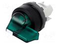 Switch: rotary; 22mm; Stabl.pos: 1; green; MLB-1; IP66; prominent ABB M2SS6-11G