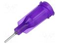 Needle: steel; 0.25"; Size: 21; straight; 0.51mm; Body: purple FISNAR FIS-21-1/4-ES