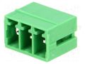 Pluggable terminal block; 3.5mm; ways: 3; straight; socket; male ADAM TECH EBRA-03-A