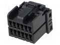 Connector: wire-board; plug; female; .040 MULTILOCK; PIN: 12; black TE Connectivity 174045-2