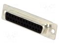 Connector: D-Sub; PIN: 25; plug; female; for cable; soldering; HD 20 TE Connectivity 5-747913-2