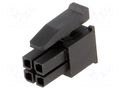 Connector: wire-board; plug; female; PIN: 4; Micro MATE-N-LOK; 3mm TE Connectivity 794617-4