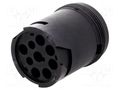 Connector: wire-wire; terminals, size 16; plug; male; AHD; PIN: 9 AMPHENOL AHD14-9-1939P