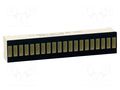 Display: LED; bargraph; yellow; 1.9÷9mcd; 50.7x10.16mm KINGBRIGHT ELECTRONIC DC-20/20YWA