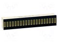 Display: LED; bargraph; yellow; 1.9÷9mcd; 50.7x10.16mm KINGBRIGHT ELECTRONIC DC-20/20YWA