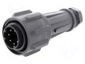 Connector: circular; plug; male; PIN: 7; 16A; 430V; EXPlora; IP68 BULGIN EXP-0911/07/P
