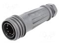 Connector: circular; plug; male; PIN: 10; 10A; 250V; EXPlora; IP68 BULGIN EXP-0921/10/P