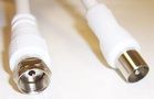 LEAD, F PLUG-TV PLUG WHITE 4M JR9017/4M WHITE-ROHS