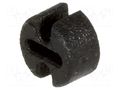 Spacer sleeve; LED; Øout: 4.5mm; ØLED: 3mm; L: 2.5mm; black; UL94V-2 FIX&FASTEN FIX-LEDH-2.5