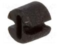Spacer sleeve; LED; Øout: 4.5mm; ØLED: 3mm; L: 3.5mm; black; UL94V-2 FIX&FASTEN FIX-LEDH-3.5