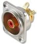 SOCKET, PHONO, D SHELL, RED NF2D-2