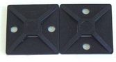 CBL TIE BASE 28X28X5MM BLK 10/PACK NB/B22 (BLACK)