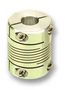 COUPLING, 6.35MM X 6.35MM, ALUMINIUM 725.19.2424