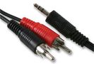 LEAD,3.5MM STEREO M TO 2X RCA, 3M 1TR-303