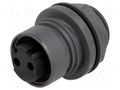 Connector: circular; socket; female; PIN: 2; 16A; 277V; UL94V-0 BULGIN PXP6012/02S/ST