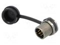 Connector: circular; socket; male; PIN: 7; IP67; ST12; 5A; 125V WEIPU ST1213/P7