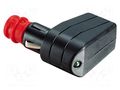 Cigarette lighter plug; screw terminal; Sup.volt: 12÷24VDC; 7.5A PRO CAR PROCAR-57730001