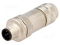 Connector: M12; plug; PIN: 5; male; straight; IP67; screw terminal MURRELEKTRONIK 7000-13301-0000000