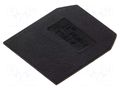 End/partition plate; black; polyamide; 1mm POKÓJ PSU-4-BK