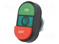 Switch: double; 22mm; Stabl.pos: 1; green-red; MLB-1; IP66; MPD ABB MPD14-11G