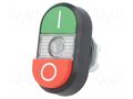 Switch: double; 22mm; Stabl.pos: 1; green-red; MLB-1; IP66; MPD ABB MPD13-11C