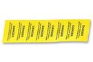 LABEL, DANGER ISOLATE, SHEET OF 8 13032