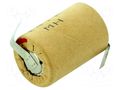 Re-battery: Ni-MH; 4/5SC; 1.2V; 2000mAh; soldering lugs; Ø23x34mm PANASONIC ACCU-4/5SC-P