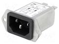 Connector: AC supply; socket; male; 4A; 250VAC; C14 (E); 5120; 40mm SCHURTER 5120.0003.0