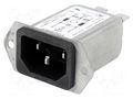 Connector: AC supply; socket; male; 10A; 250VAC; C14 (E); 5120; 40mm SCHURTER 5120.0006.0
