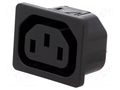 Connector: AC supply; socket; female; 10A; 250VAC; C13 (F); 6600-4 SCHURTER 6600.4210