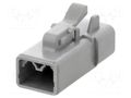 Connector: wire-wire; plug; female; ATP; PIN: 2; for cable; grey AMPHENOL ATP06-2S