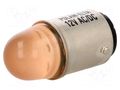 LED lamp; orange; BA15D; 230VAC POLAM-ELTA LO-BA15D-230AC