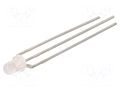 LED; yellow/green; 3mm; 45°; Front: convex; 2÷2.4/2÷2.4VDC LITEON LTL1BEKGYJ
