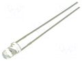 LED; yellow green; 3mm; 500÷750mcd; 30°; Front: convex; 12VDC OPTOSUPPLY OSG8HA3131A-12V